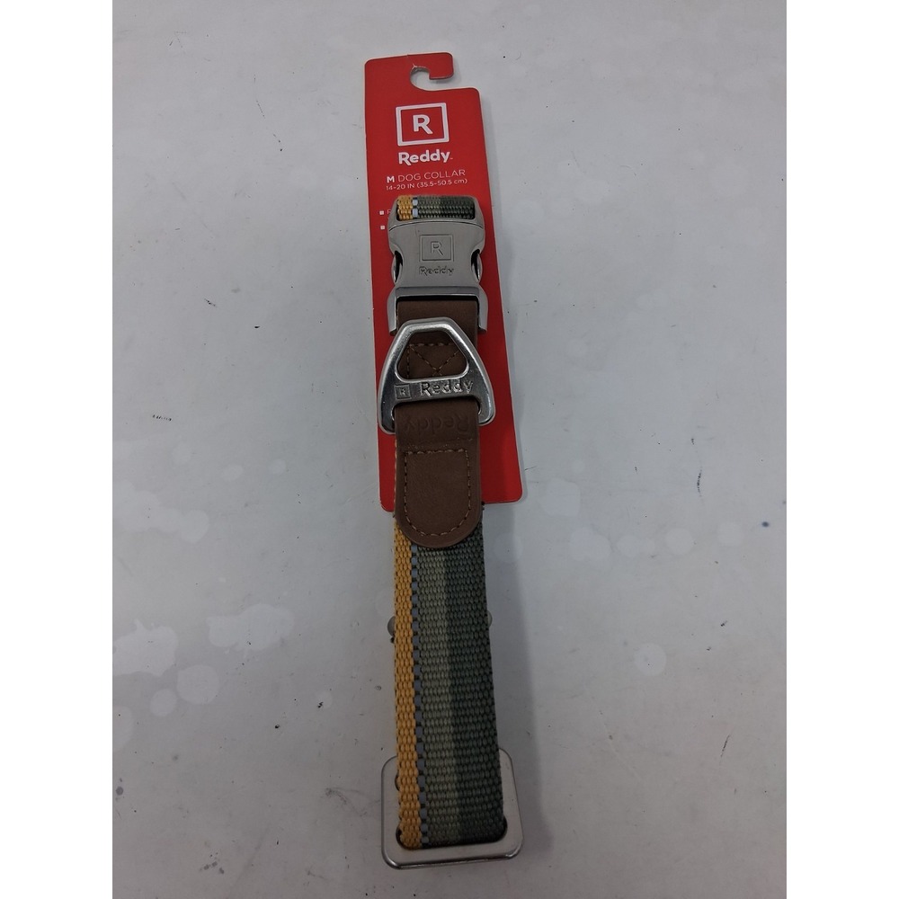 Reddy Reflective Green Stripe Collar Medium 3480855. H